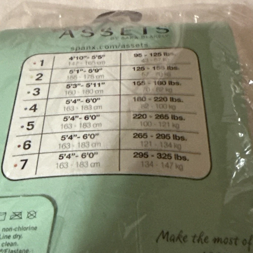 Lot of 5 Assets Sara Blakely Shaping Tights Size 3 Black Wishbone Diamond NIP